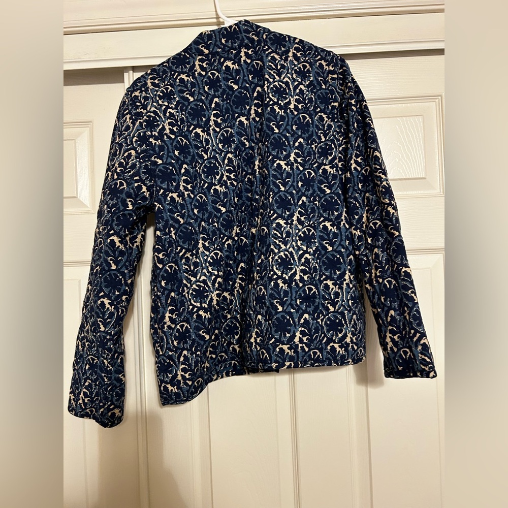J. Jill Pure Jill Block-Printed Quilted Reversible Jacket - Picture 4 of 4